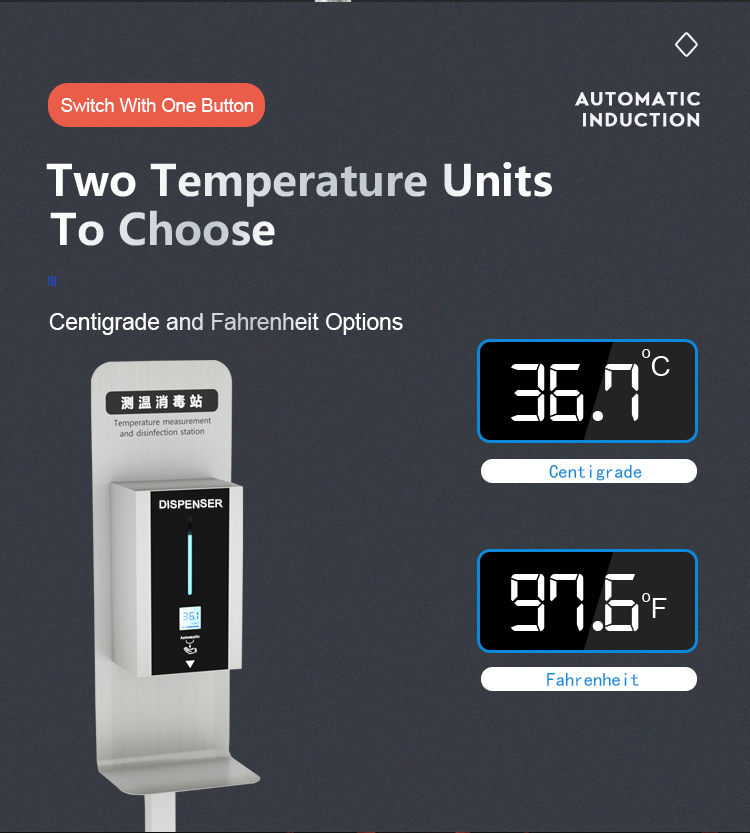 Thermometer And Saniziter Kiosk